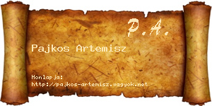 Pajkos Artemisz névjegykártya